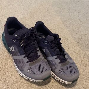 On Running Men's Navy and Gray Athletic Shoes